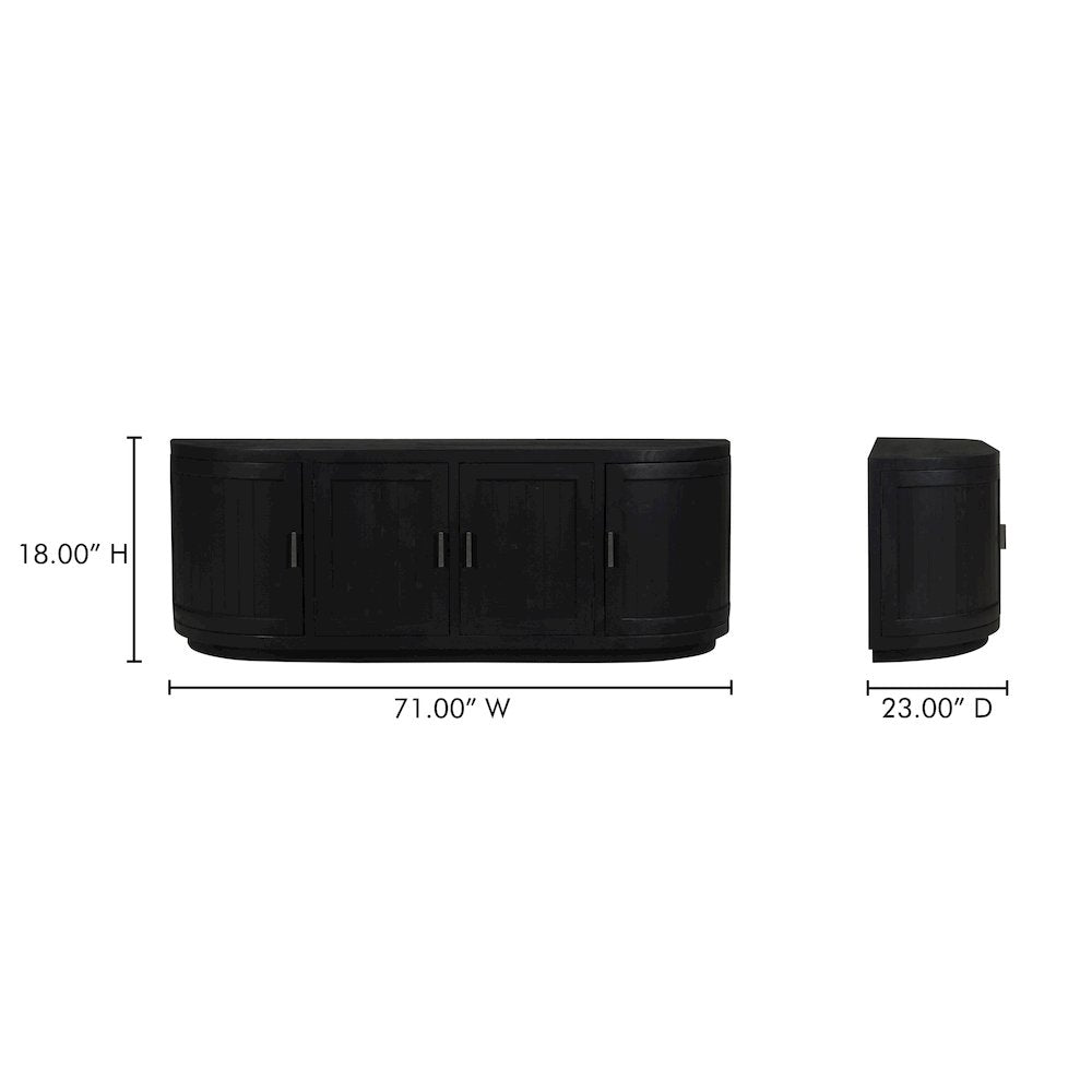 Nicola Media Cabinet Black