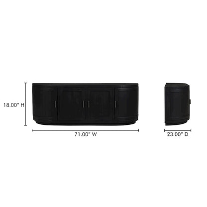 Nicola Media Cabinet Black