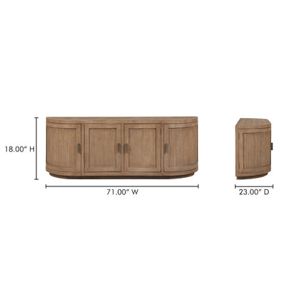 Nicola Media Cabinet Natural