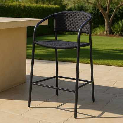 Zola Outdoor Bar Stool Dark Brown