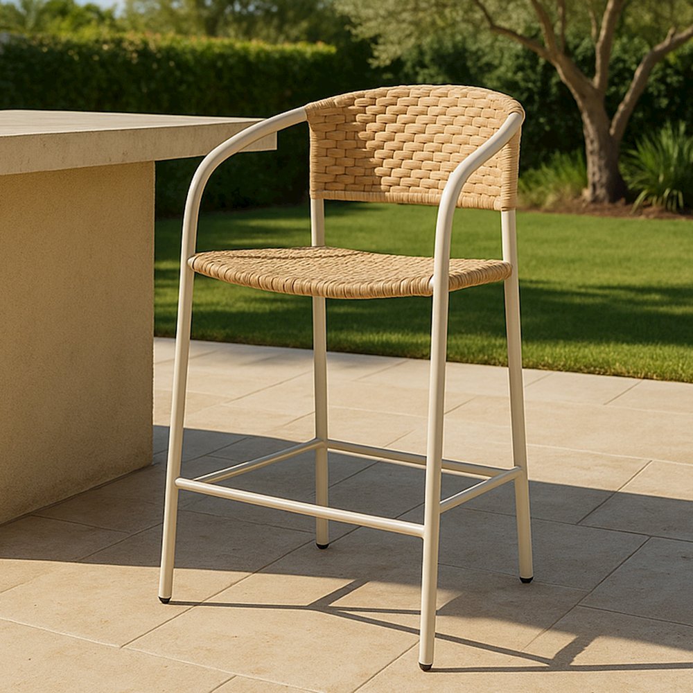 Zola Outdoor Bar Stool Natural