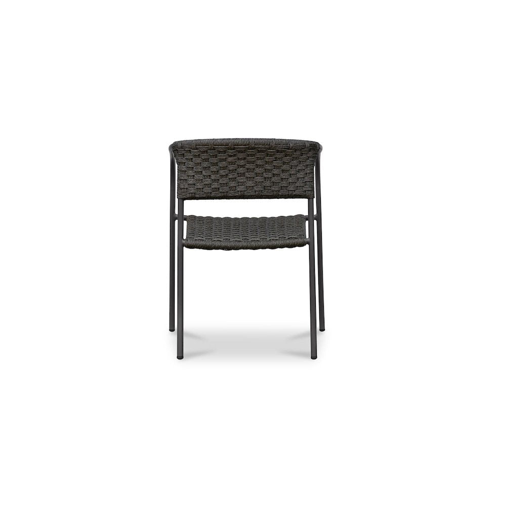 Zola Outdoor Dining Chair Dark Brown-Set of Two
