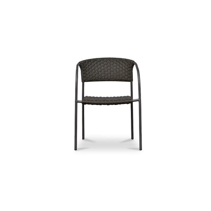 Zola Outdoor Dining Chair Dark Brown-Set of Two