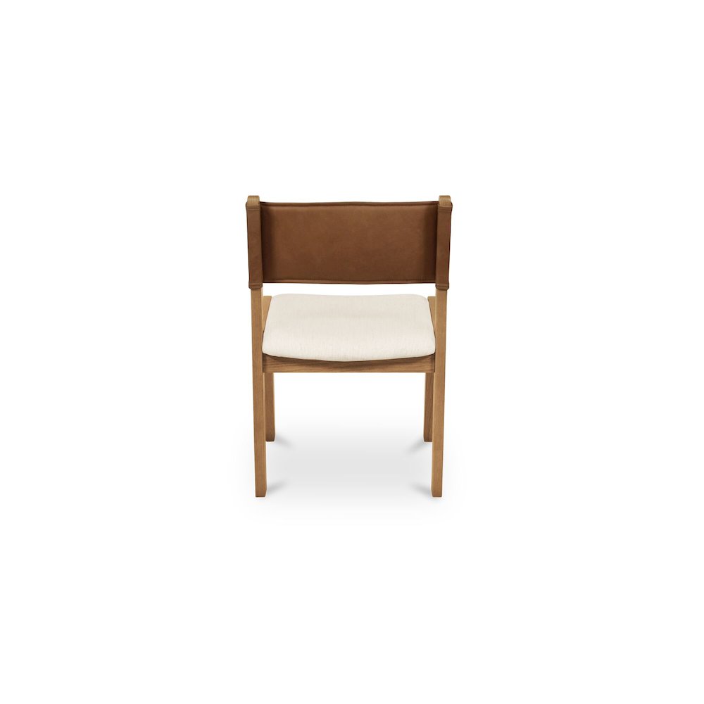 Carol Dining Chair Tan Leather Set of Two