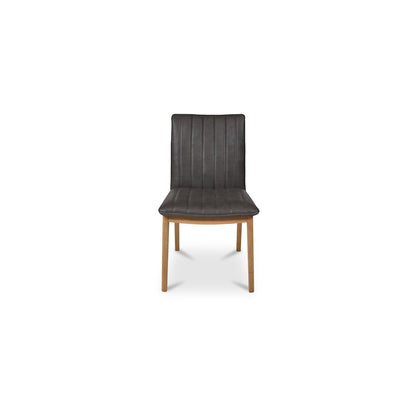 Demi Dining Chair Brown Leather-Set of Two