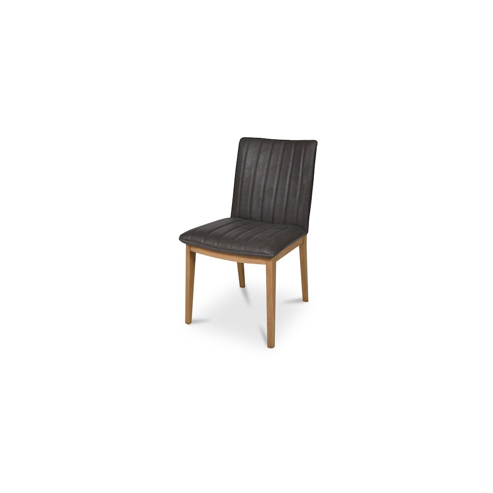 Demi Dining Chair Brown Leather-Set of Two