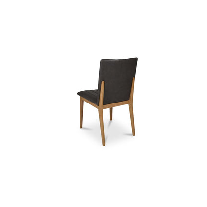 Demi Dining Chair Brown Leather-Set of Two