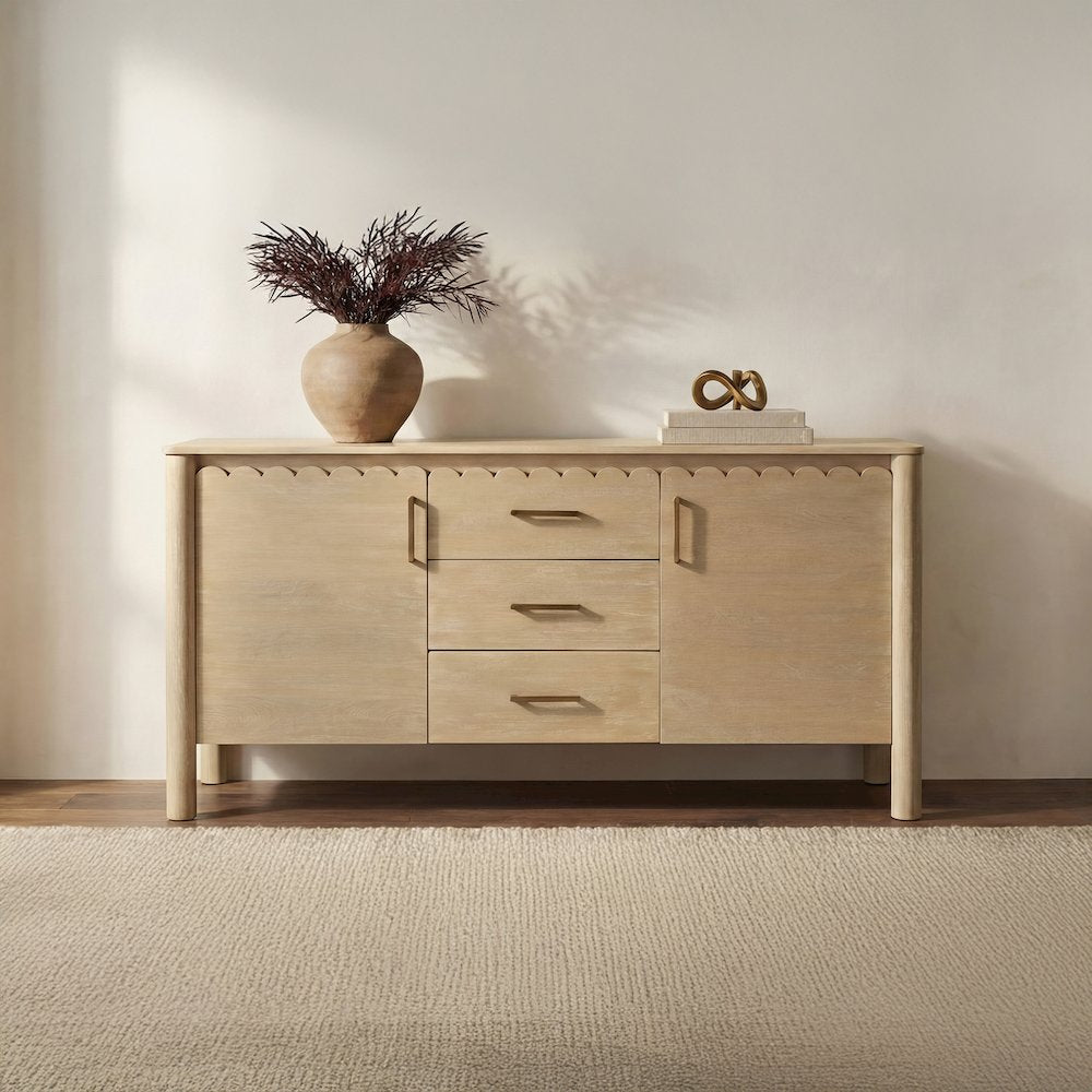 Wiley 3 Drawer Sideboard Natural