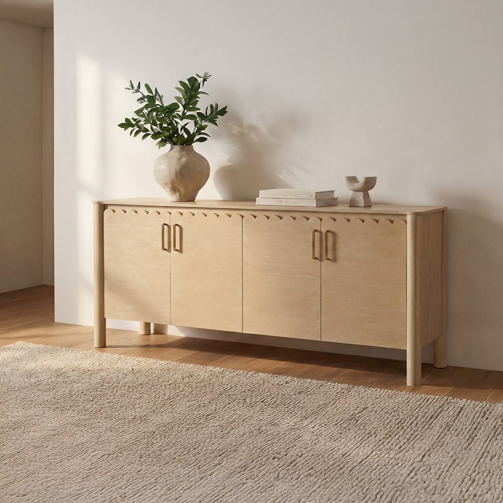 Wiley 4 Door Sideboard Natural