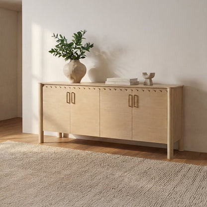 Wiley 4 Door Sideboard Natural