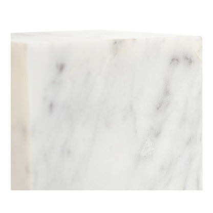 Cora Cube Tabletop Accent Banswara Purple White Marble