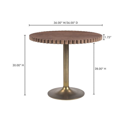 Nomi Cafe Table Brown