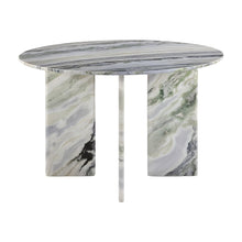 Green Onyx Marble Round Dining Table with Iron Legs, Seats 4