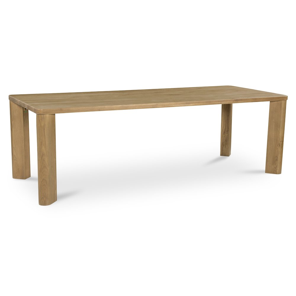Segment Dining Table Wood Large Heritage Brown