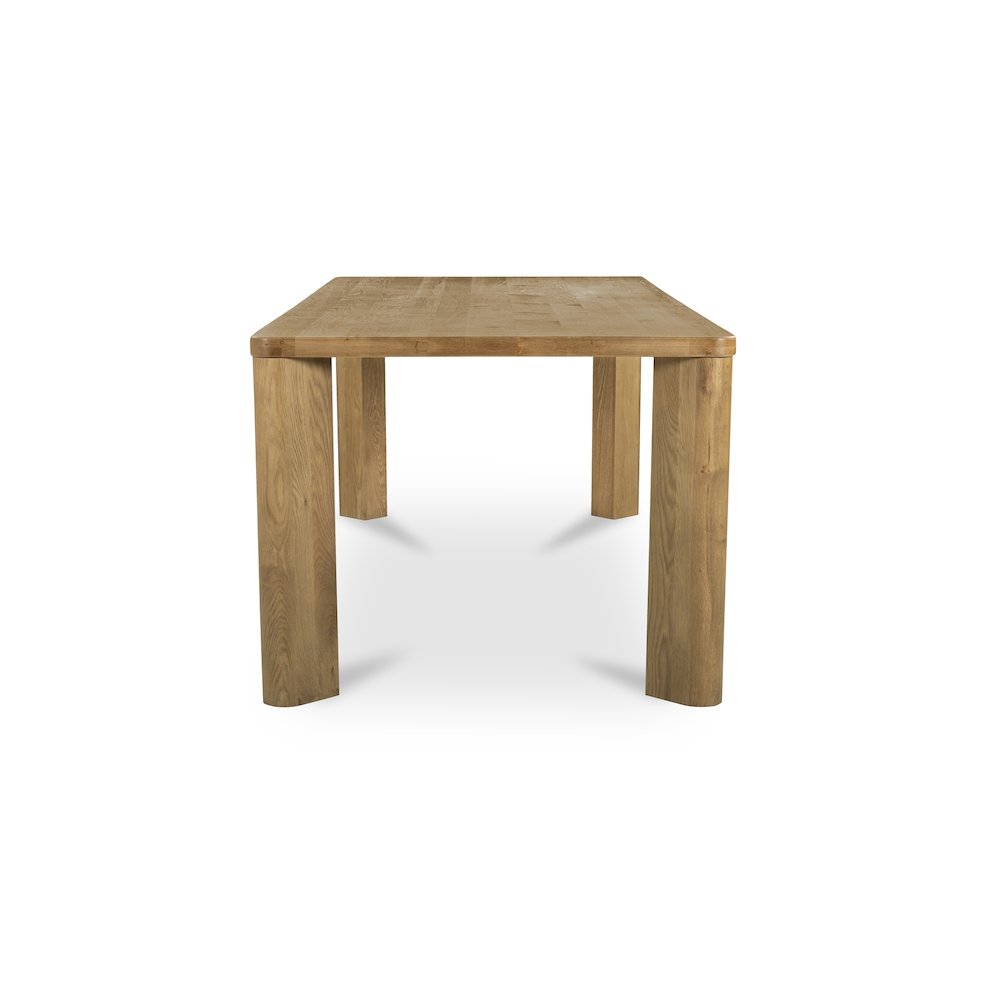 Segment Dining Table Wood Large Heritage Brown