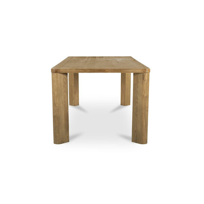 Segment Dining Table Wood Large Heritage Brown