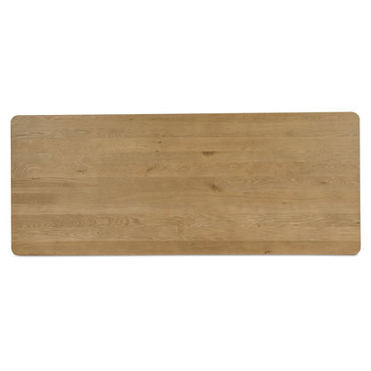 Segment Dining Table Wood Large Heritage Brown