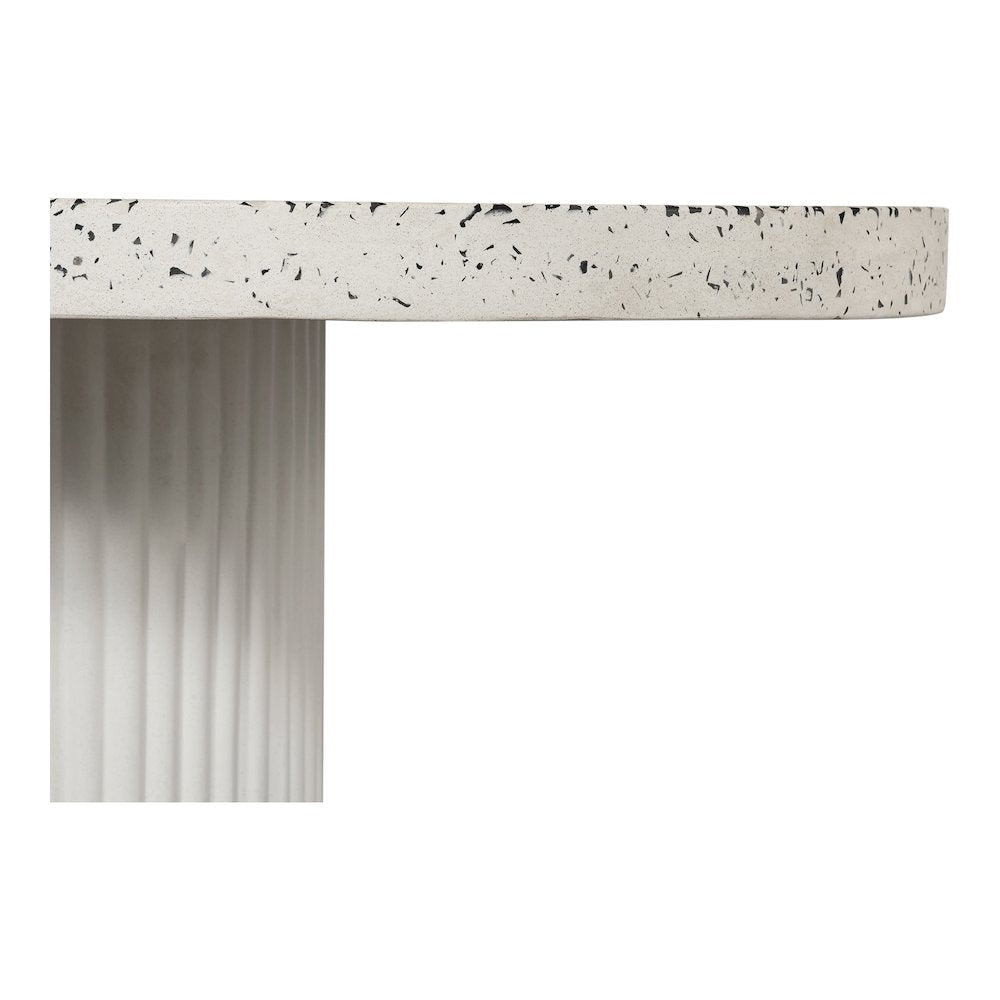 Lyon Outdoor Dining Table White Terrazzo