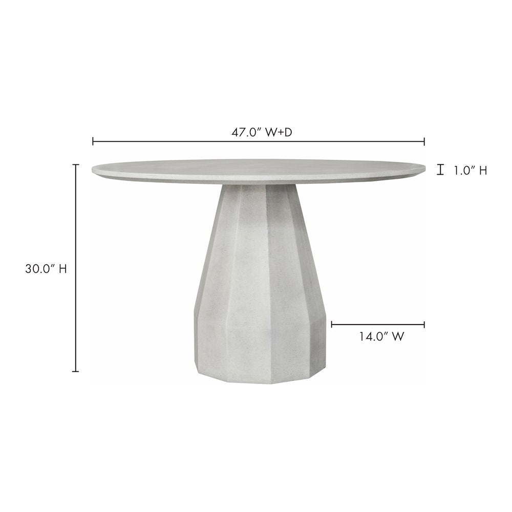 Templo Outdoor Dining Table Antique White