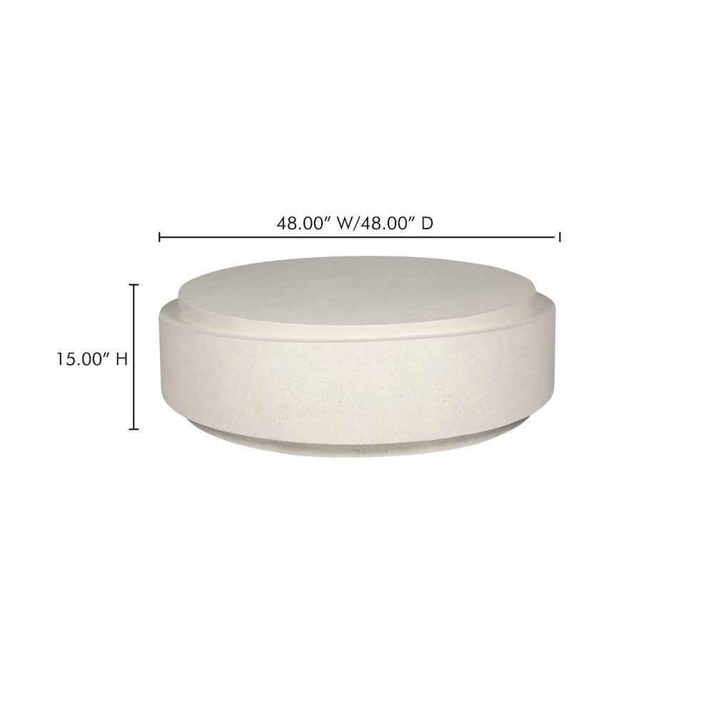 Cosmo Outdoor Coffee Table Off White
