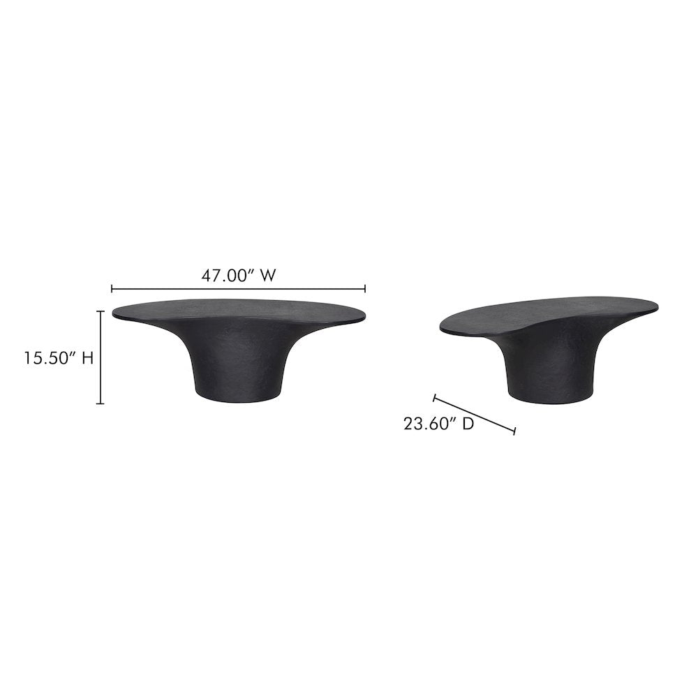 Yumi Outdoor Coffee Table Black
