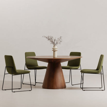 Otago 47In Round Dining Table Walnut