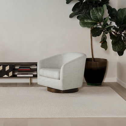 Oscy Swivel Chair Splashed White