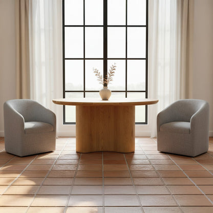 Sandy Rolling Dining Chair Grey