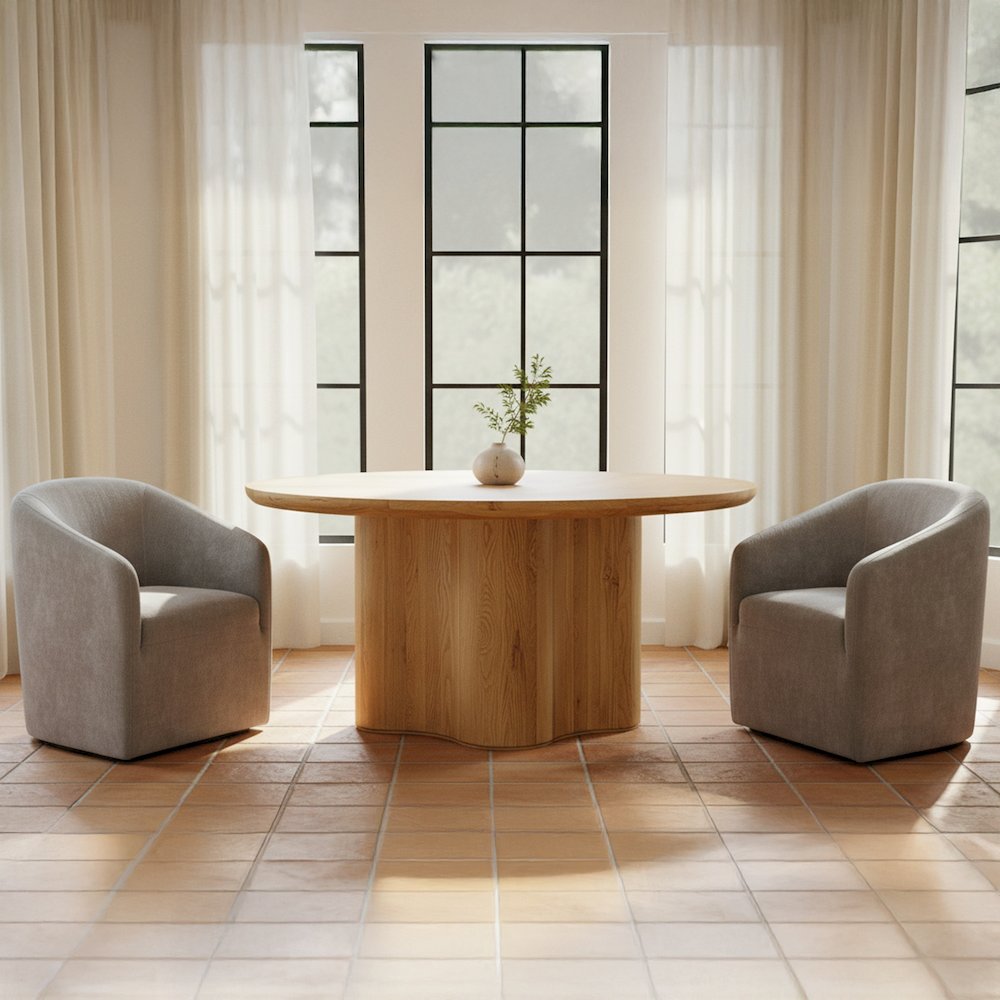 Sandy Rolling Dining Chair Taupe