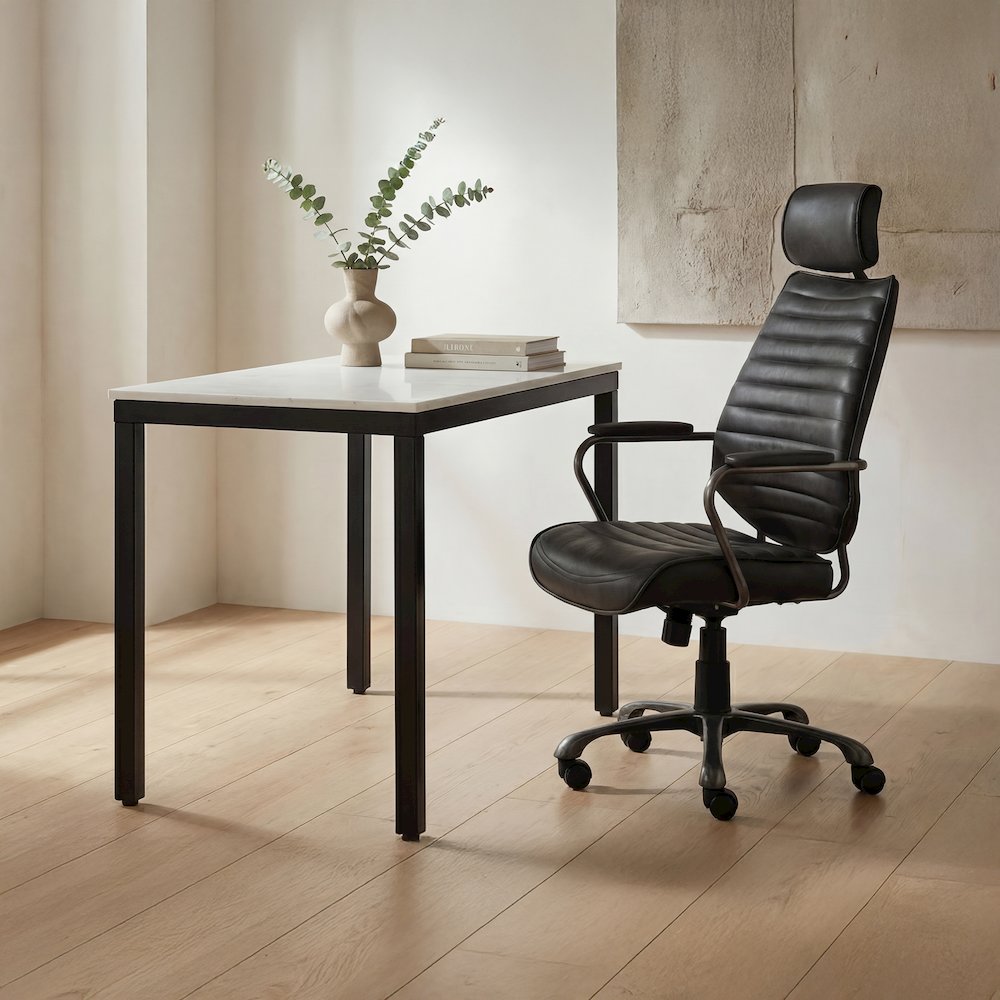 Parson Marble Mini Desk White