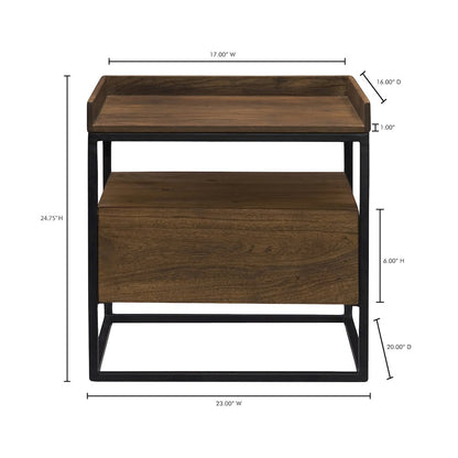 Vancouver Side Table Light Brown