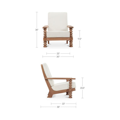 Ingrid Accent Chair Off White