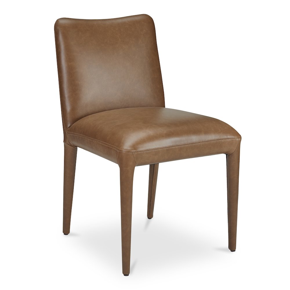 Calla Dining Chair Brown Leather - Set of Two