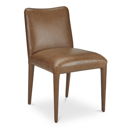 Calla Dining Chair Brown Leather - Set of Two