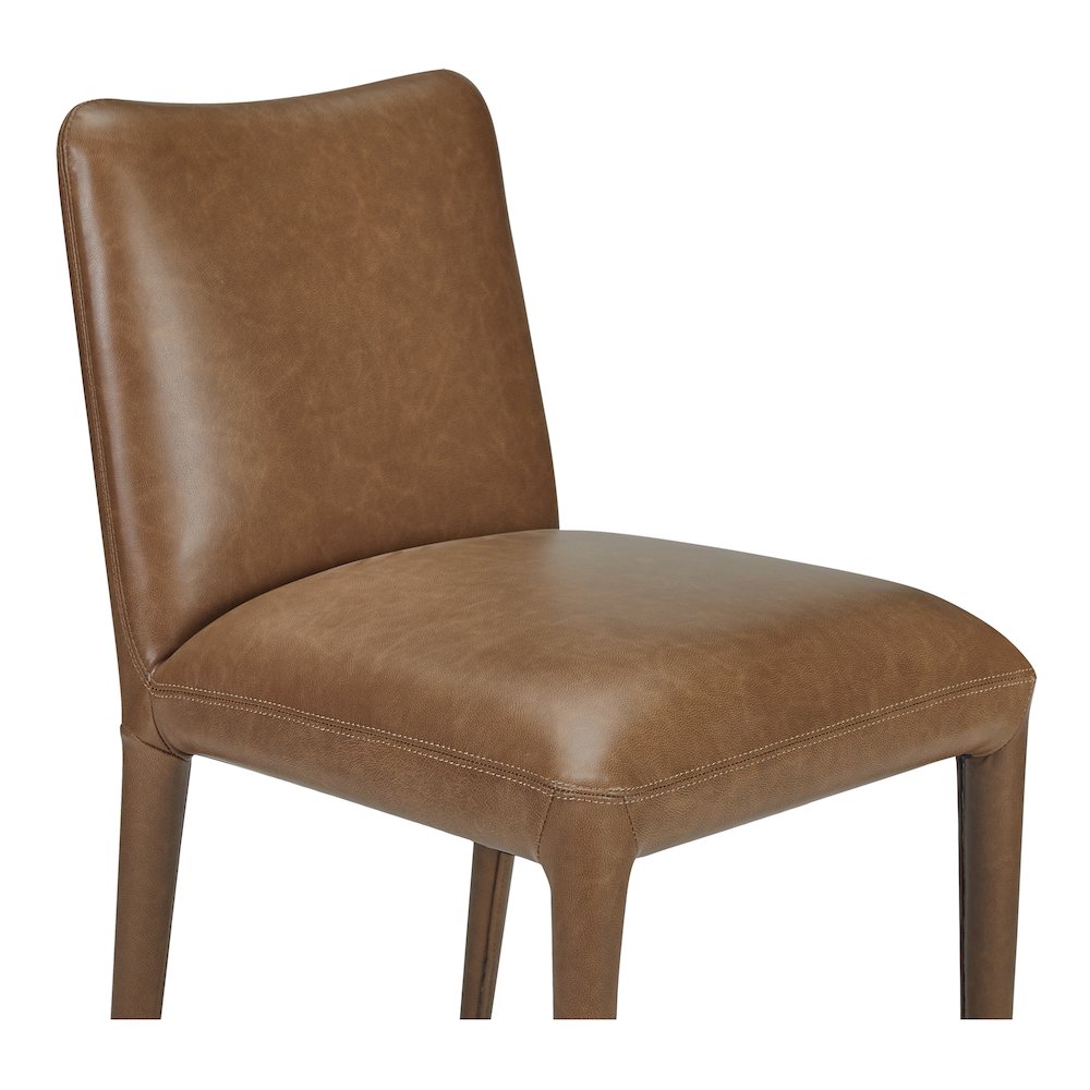 Calla Dining Chair Brown Leather - Set of Two