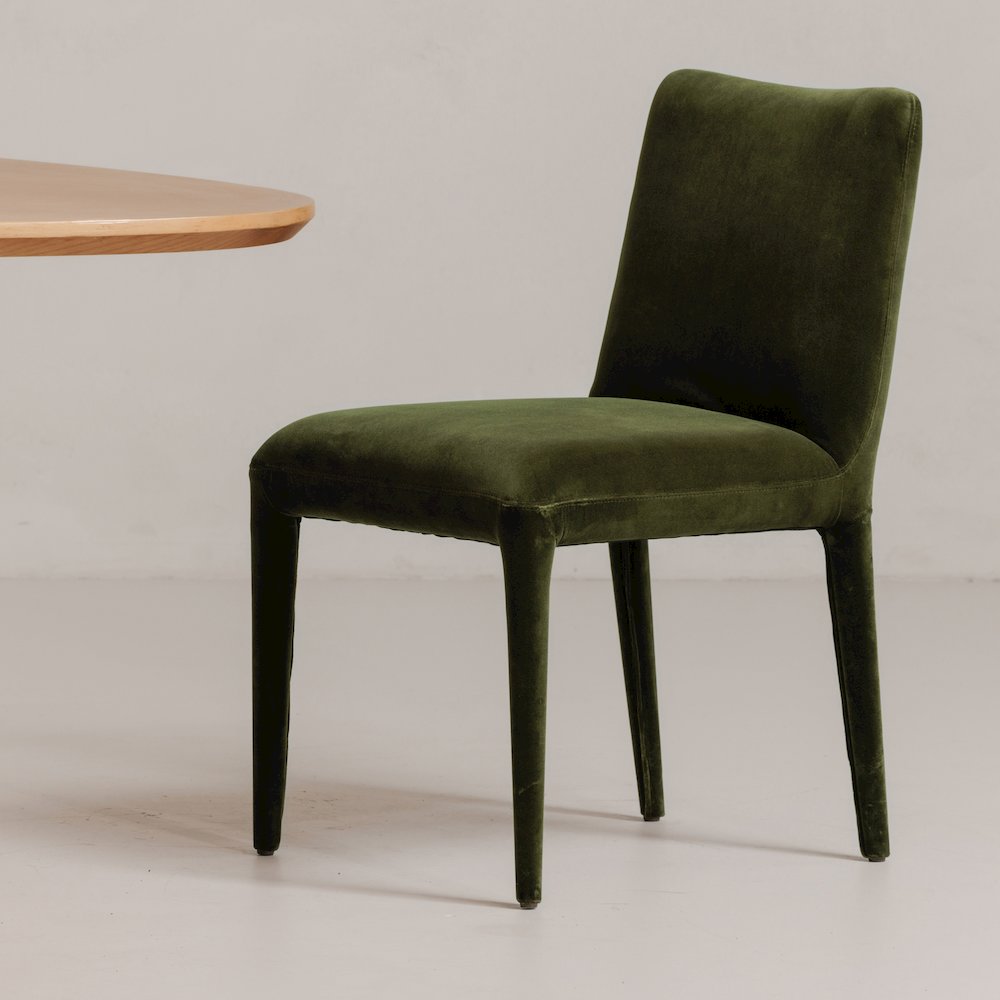Calla Dining Chair Green Velvet - Set of Two