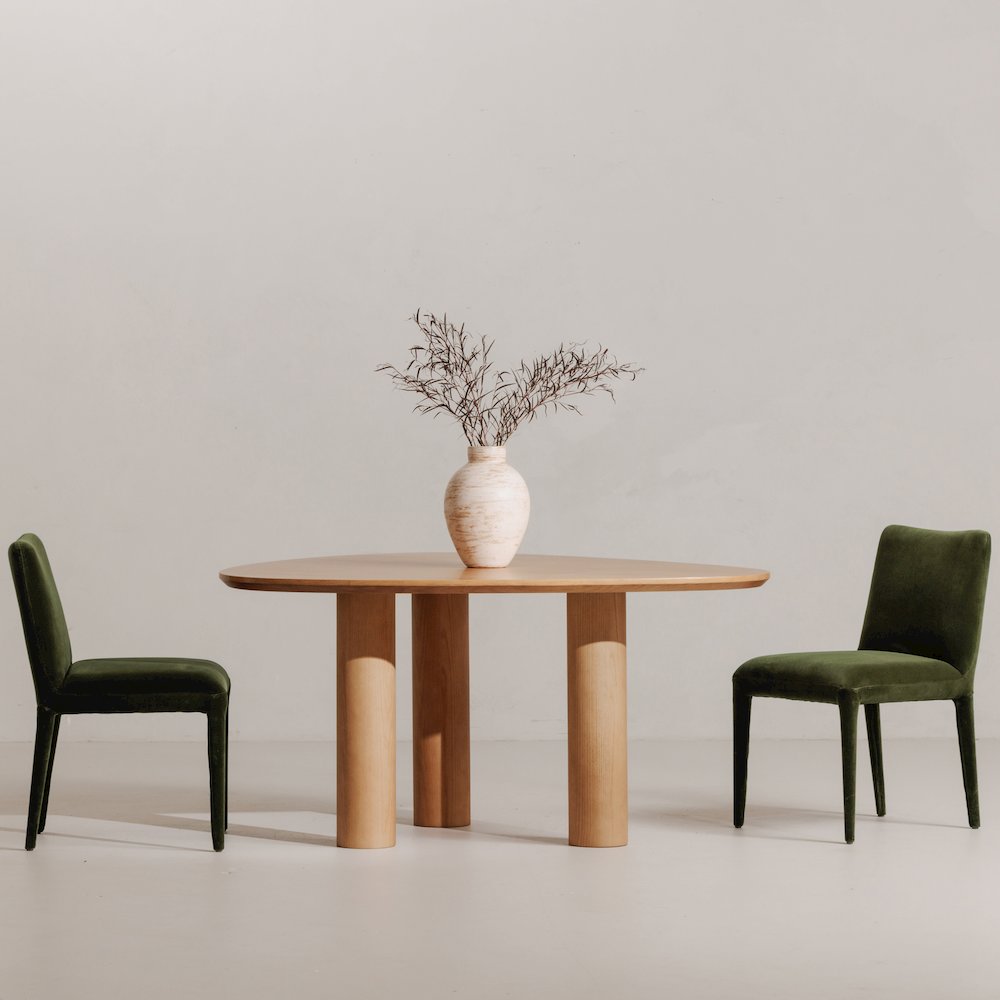 Calla Dining Chair Green Velvet - Set of Two