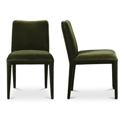 Calla Dining Chair Green Velvet - Set of Two