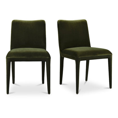 Calla Dining Chair Green Velvet - Set of Two