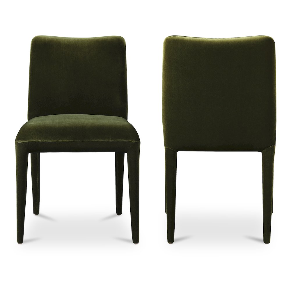 Calla Dining Chair Green Velvet - Set of Two