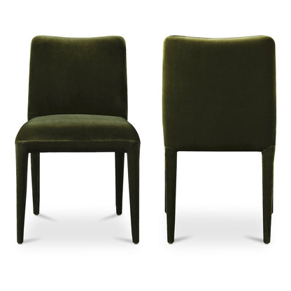 Calla Dining Chair Green Velvet - Set of Two