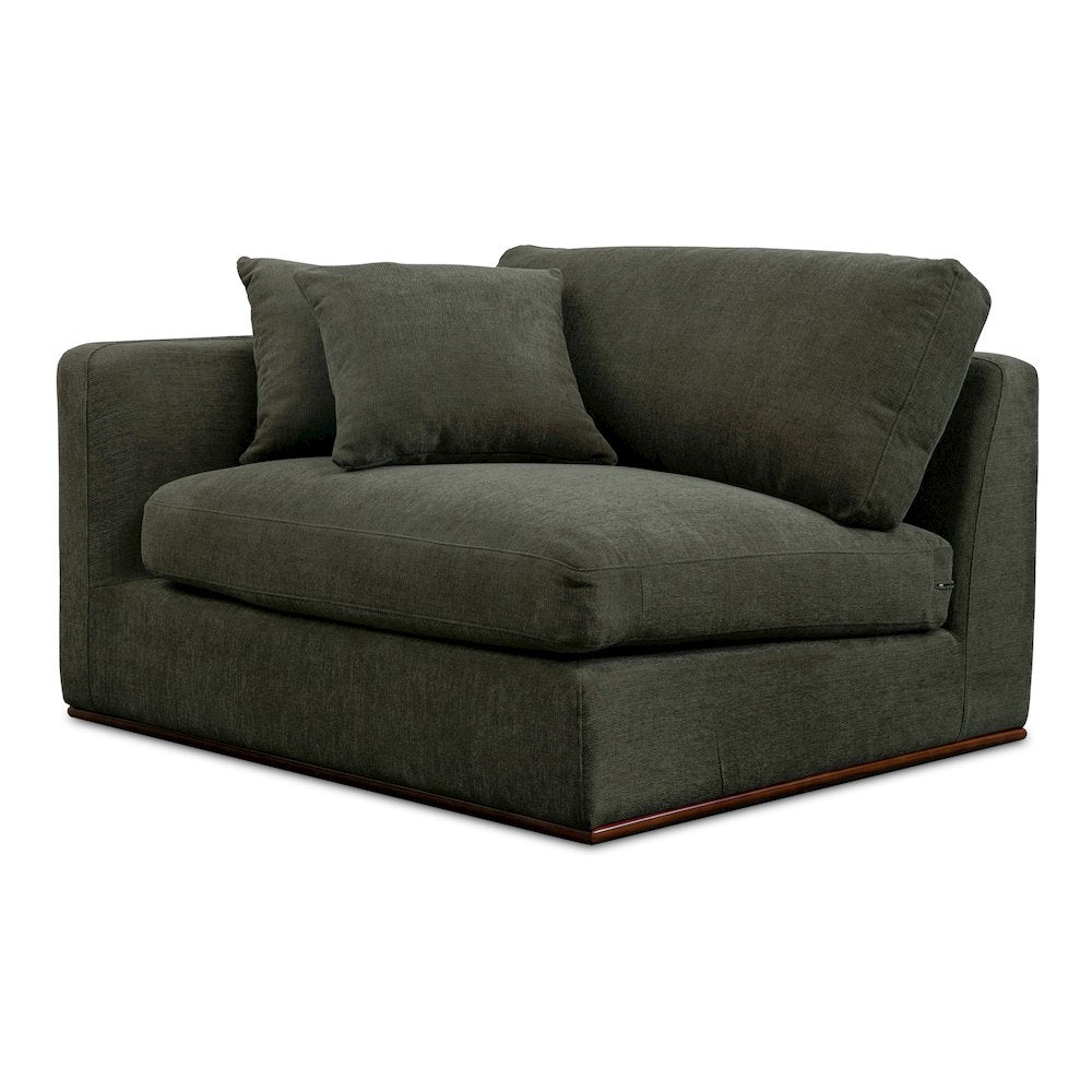 Rue Left Arm Facing Chair Deep Green