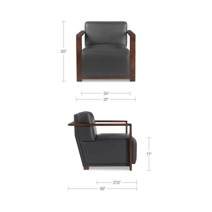 Barnes Accent Chair Black