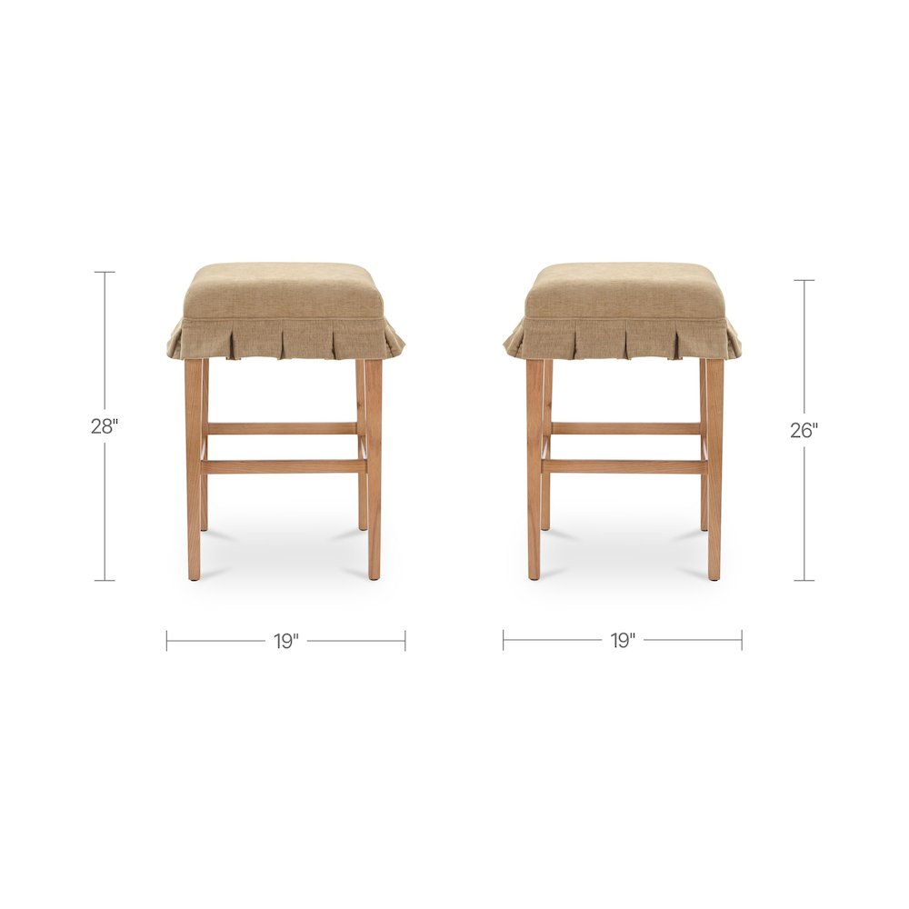 Anna Counter Stool Light Brown