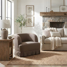 Fabric Upholstered Swivel Accent Chair with Contemporary Style for Living Room