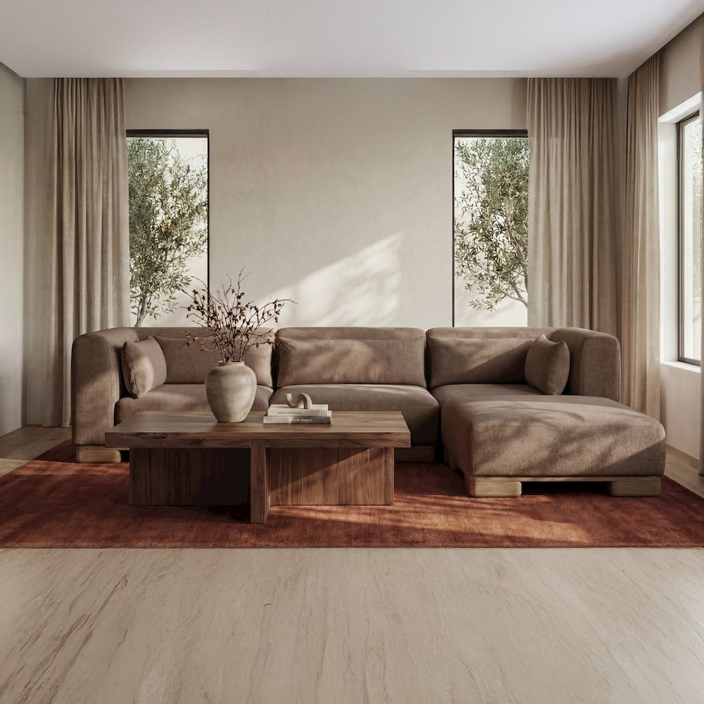 June Slipper Chair Dark Brown