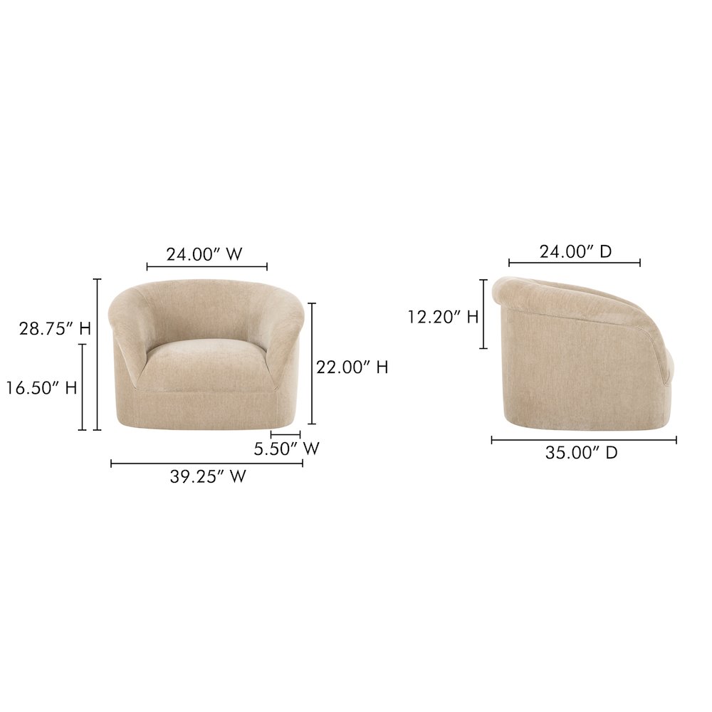 Thora Lounge Chair Beige