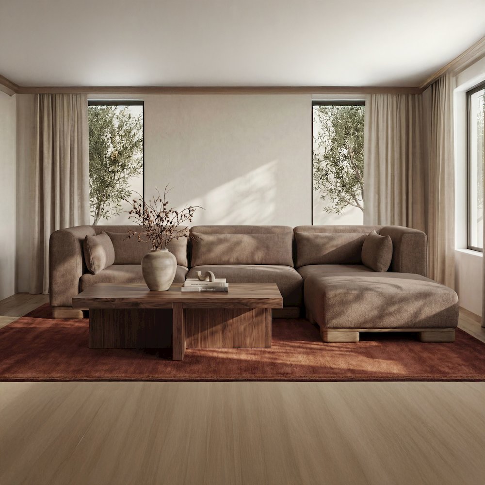 June Lounge Modular Sectional Dark Brown