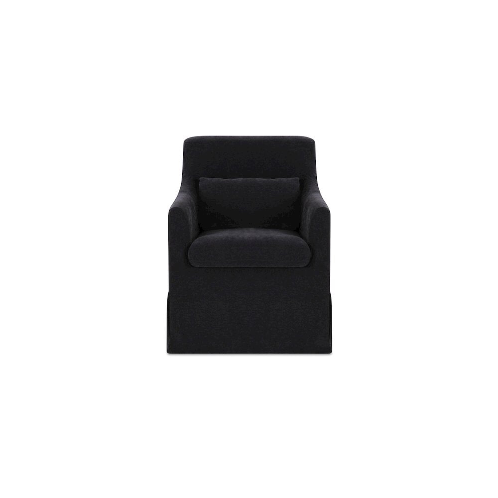 Lydia Slipcover Dining Chair Black
