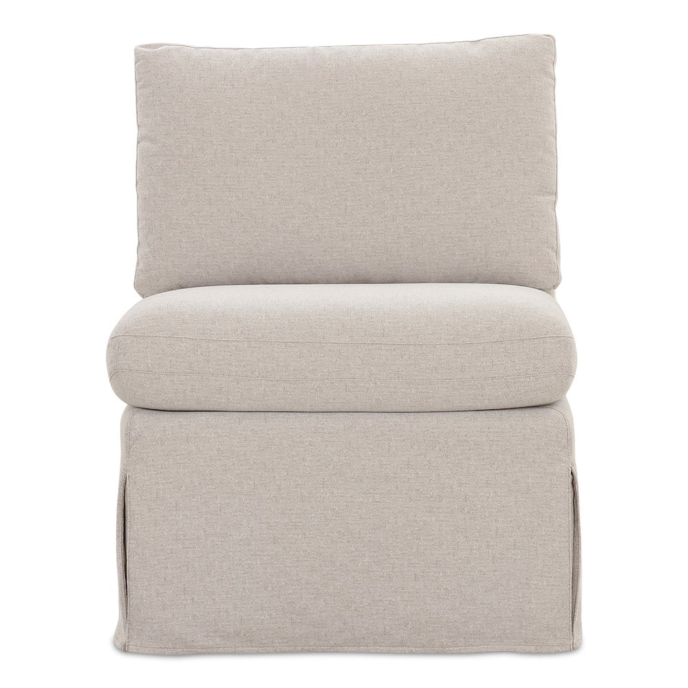 Fable Slipcover Dining Slipper Chair Beige